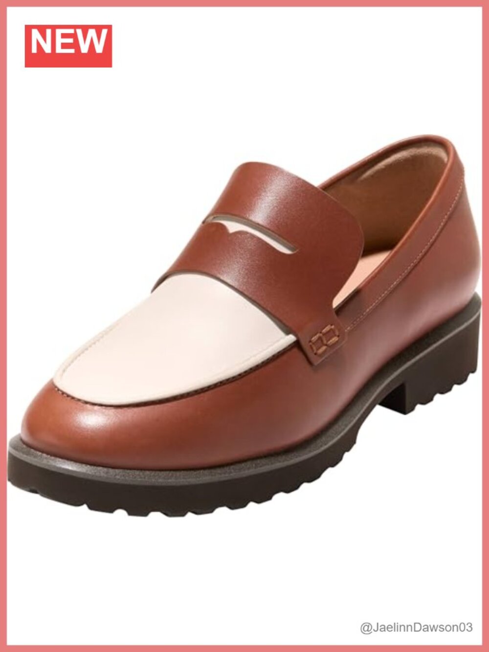 Leather Penny Loafer with Moc Stitch, Foam Padded Insole, Slip-On